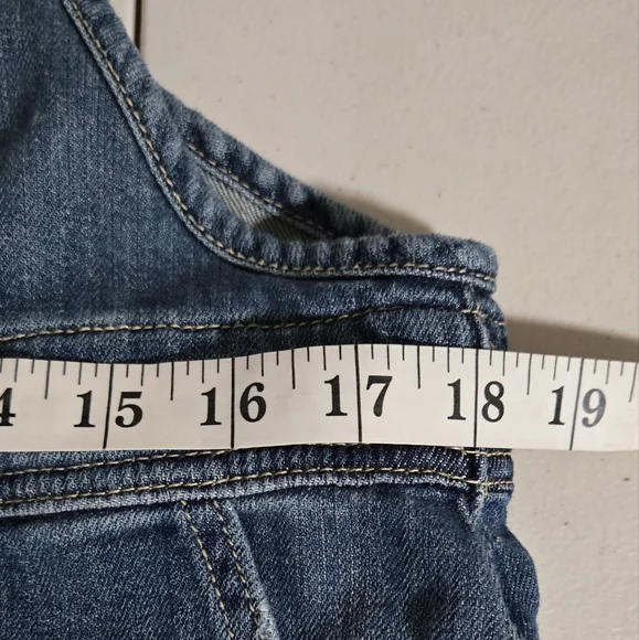 Pilcro Anthropologie Everyday Soft Denim Short Jumpsuit Size 32 - Picture 15 of 15